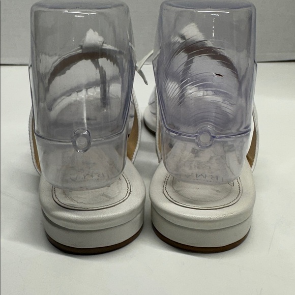 Alexandre Birman Clarita Sandal Naked Flat Leather Thong Shoes White Size 37 7 - Picture 5 of 11
